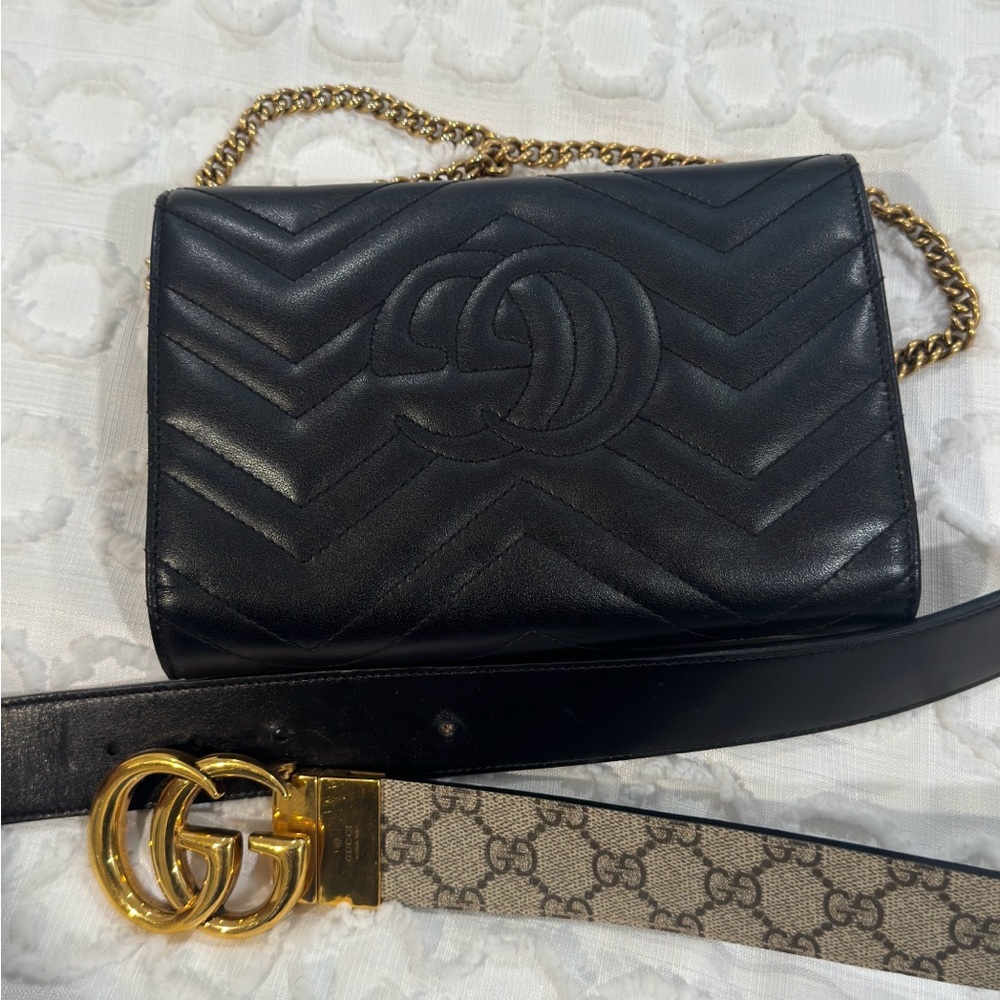 Gucci belt & purse